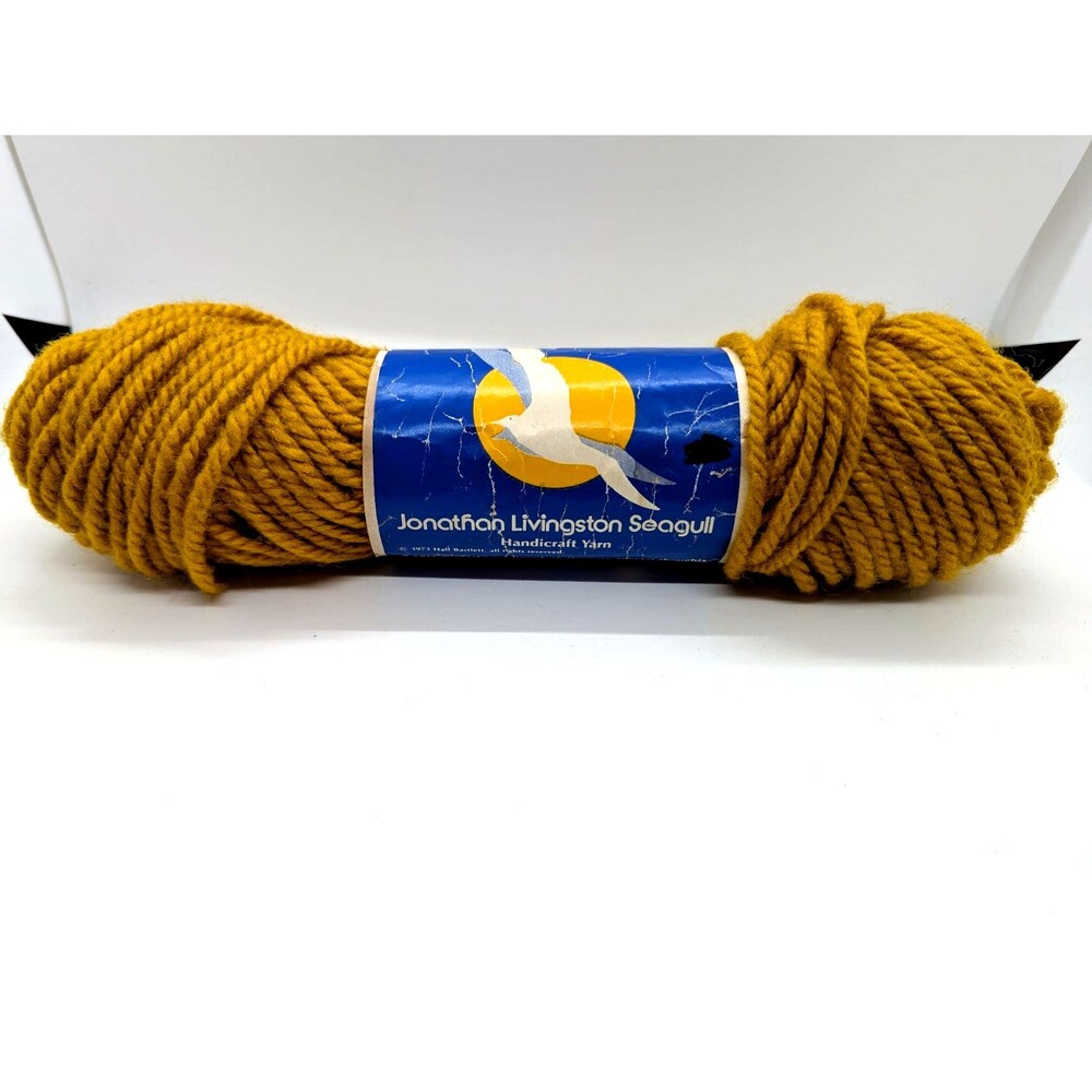 Vintage Jonathan Livingston Seagull Handicraft Yarn – Color 55 Brass 3 oz Skein
